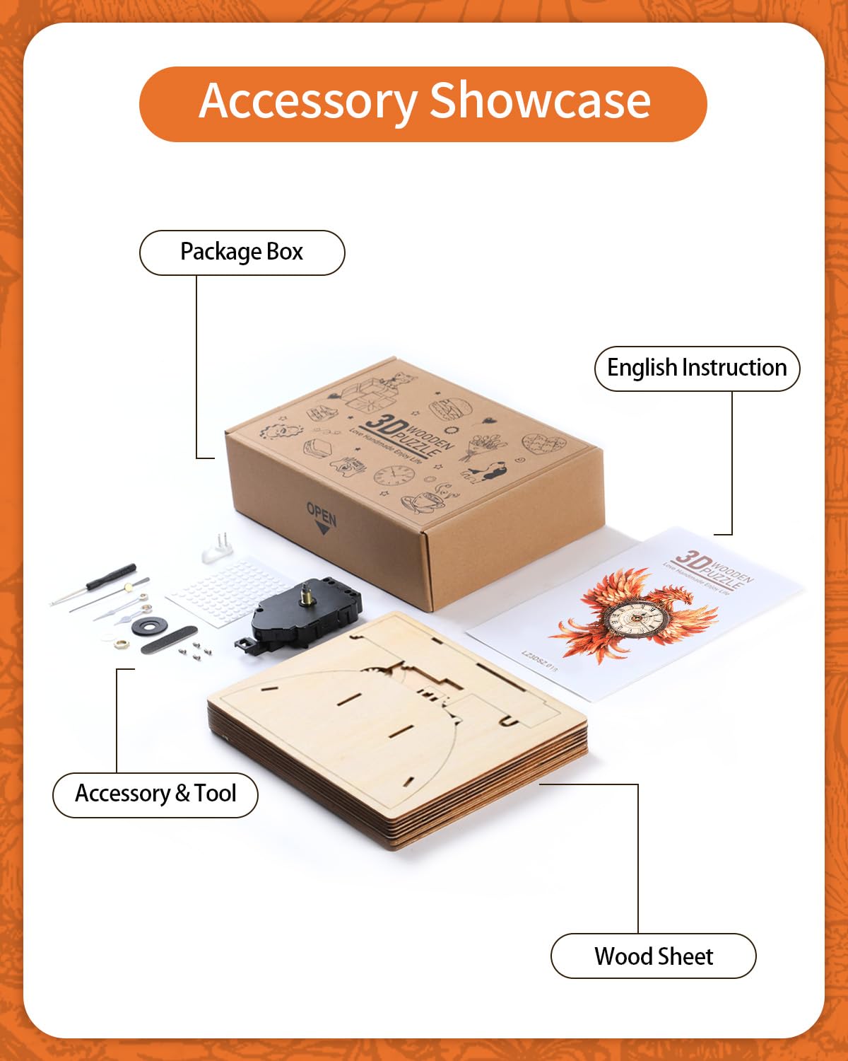 Rnfinewow pendulum feature—removable pendulum adds a dynamic clock element