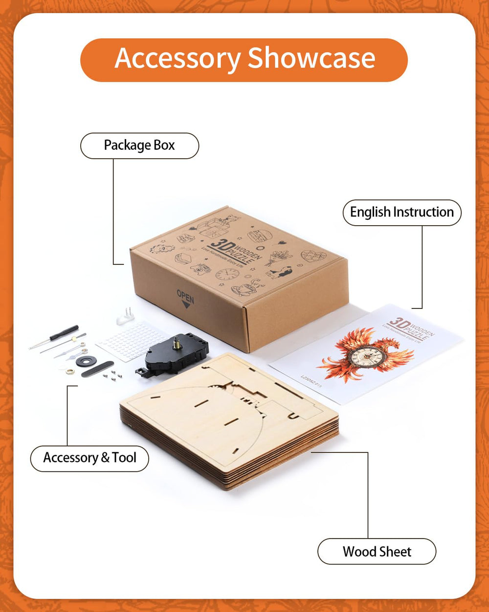 Rnfinewow pendulum feature—removable pendulum adds a dynamic clock element