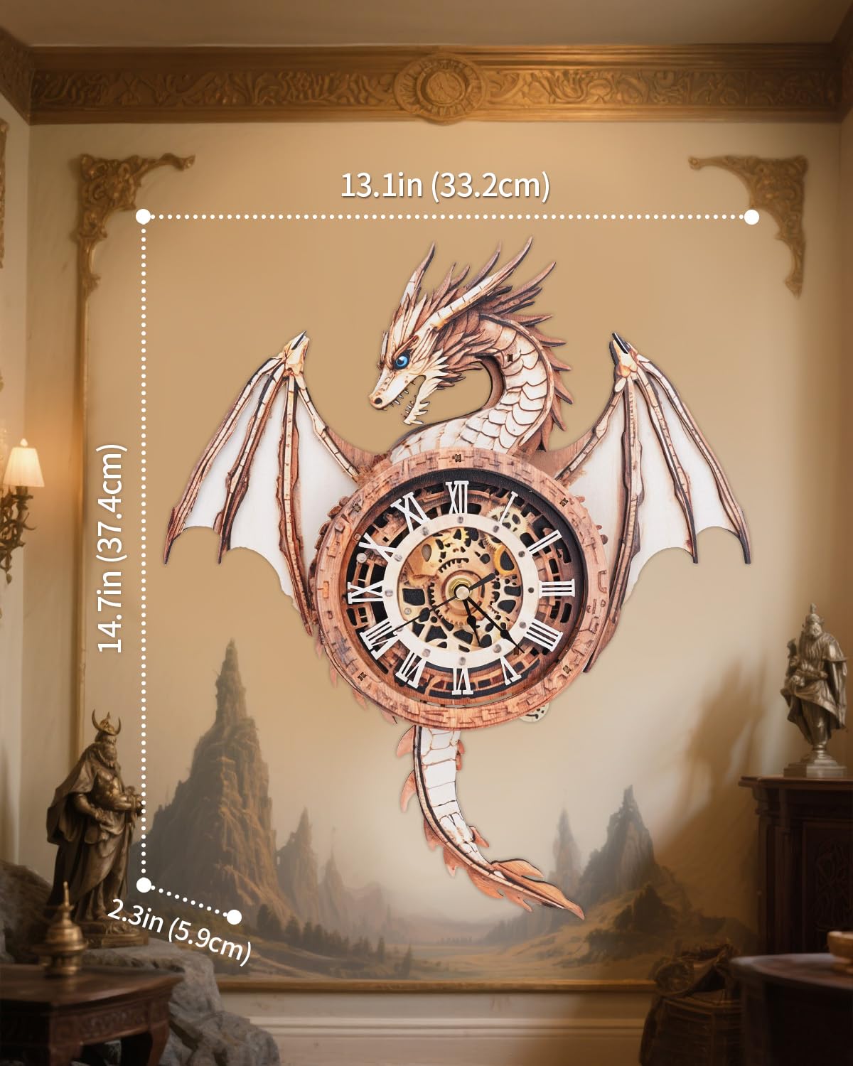 Rnfinewow wooden puzzle pieces feature precise cuts and smooth edges for easy assembly.