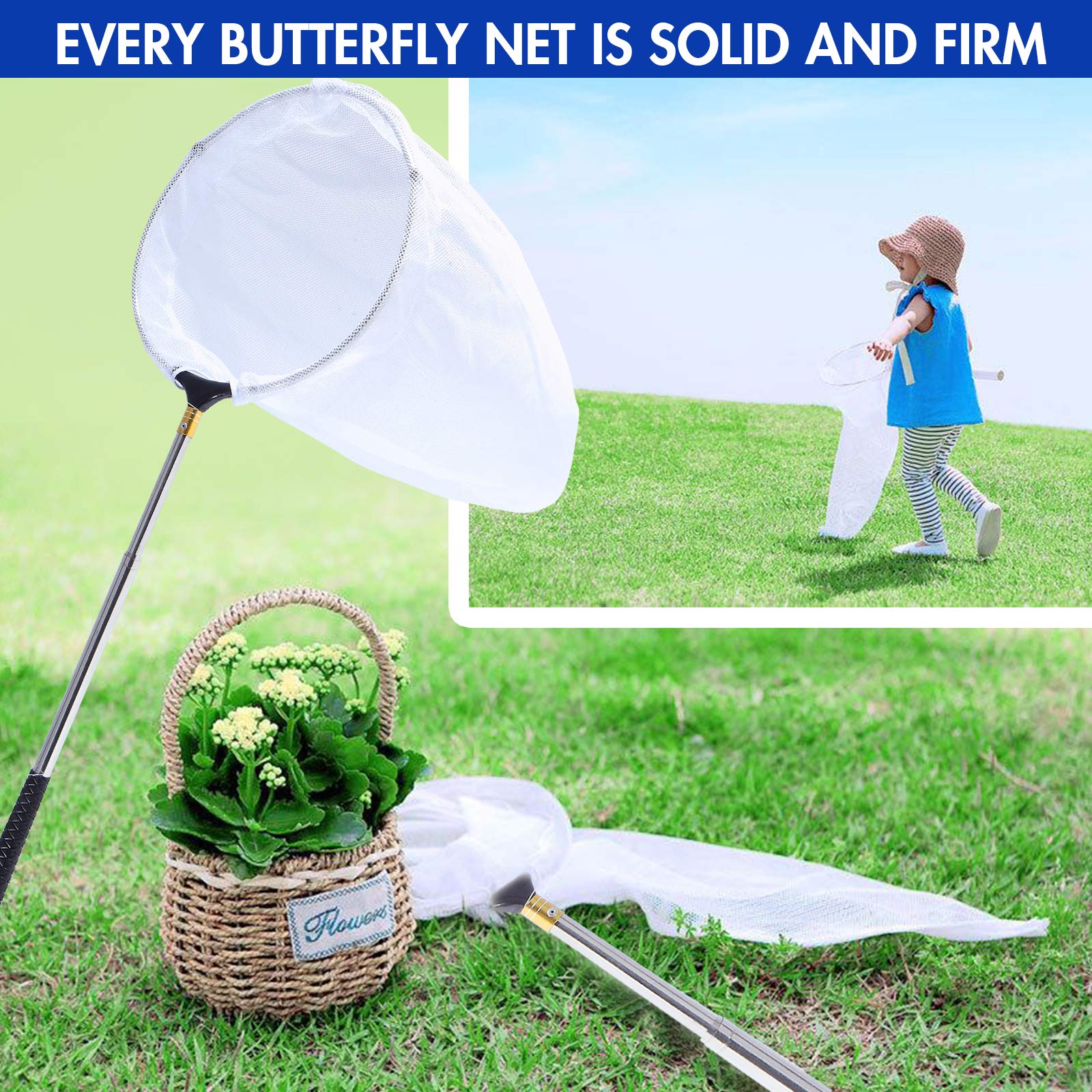 Rngeo butterfly net ideal for family nature exploration and learning.
