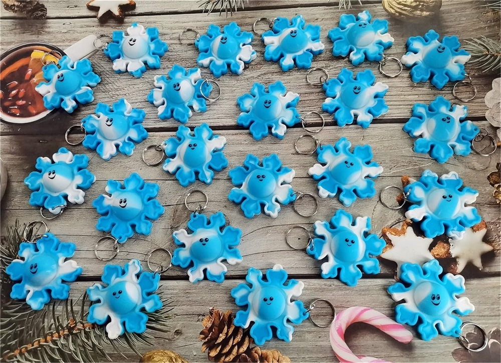Roaqua pop fidget keychains in hand highlight cheerful hues