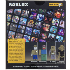 Exclusive virtual item code card included with Roblox set.
