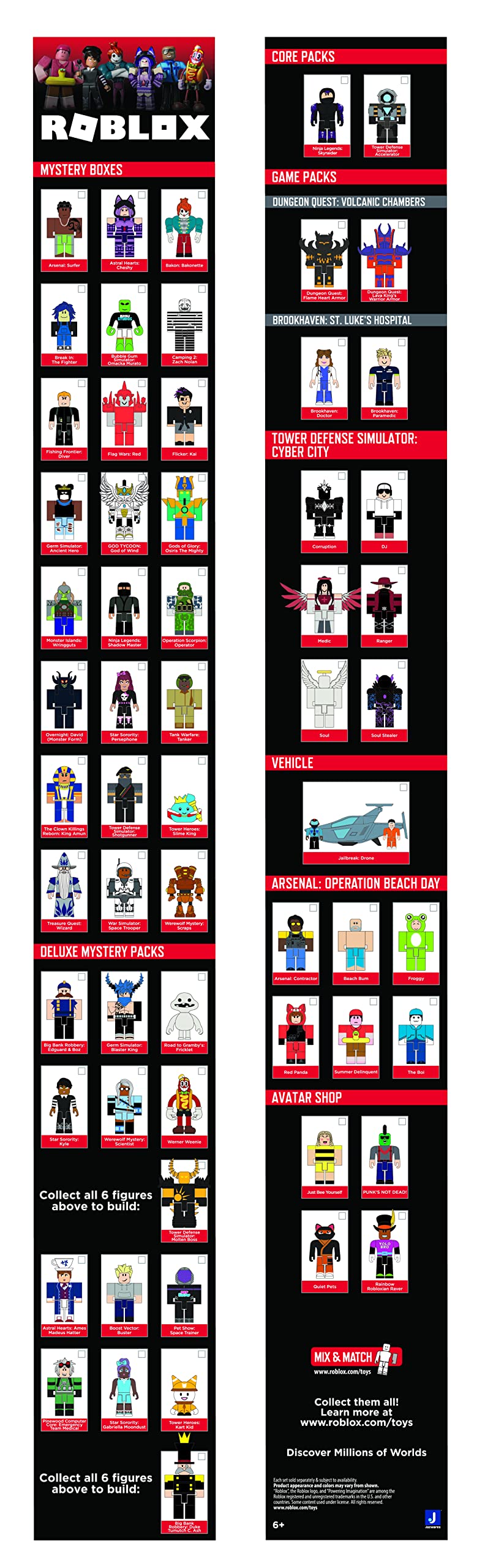 Roblox Action Collection Series 11 six-pack exclusive item unlock in Roblox