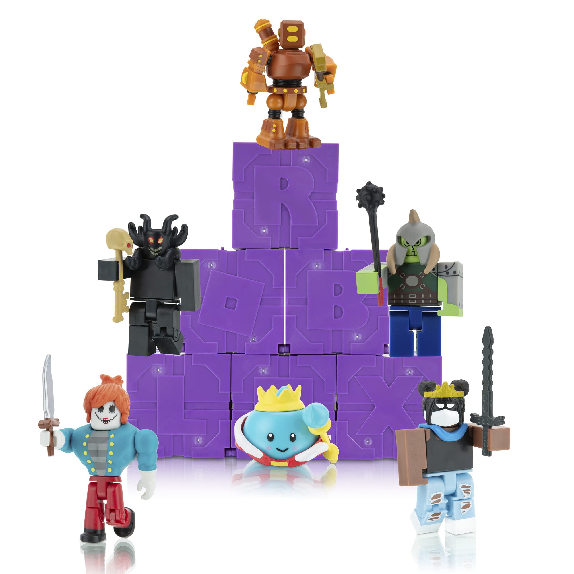 Roblox Action Collection Series 11 six-pack front view for display and play