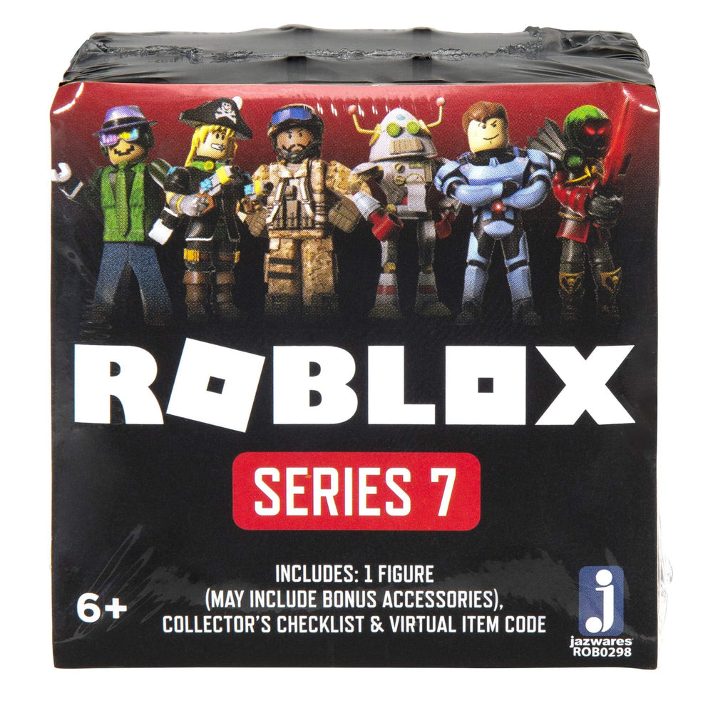 Roblox mystery figure unboxing teaser from Series 7 for excitement.