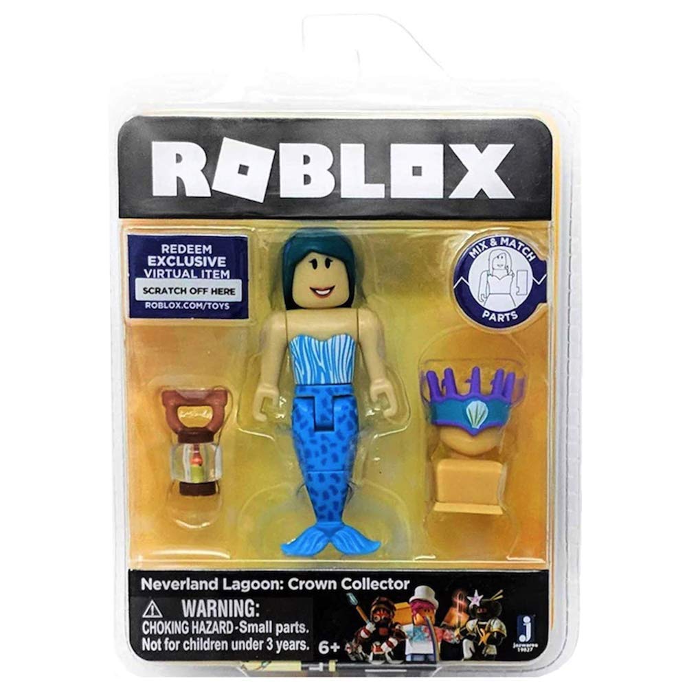 Roblox Gold Collection packaging showing mermaid figure and lagoon aesthetic for gift-ready presentation.