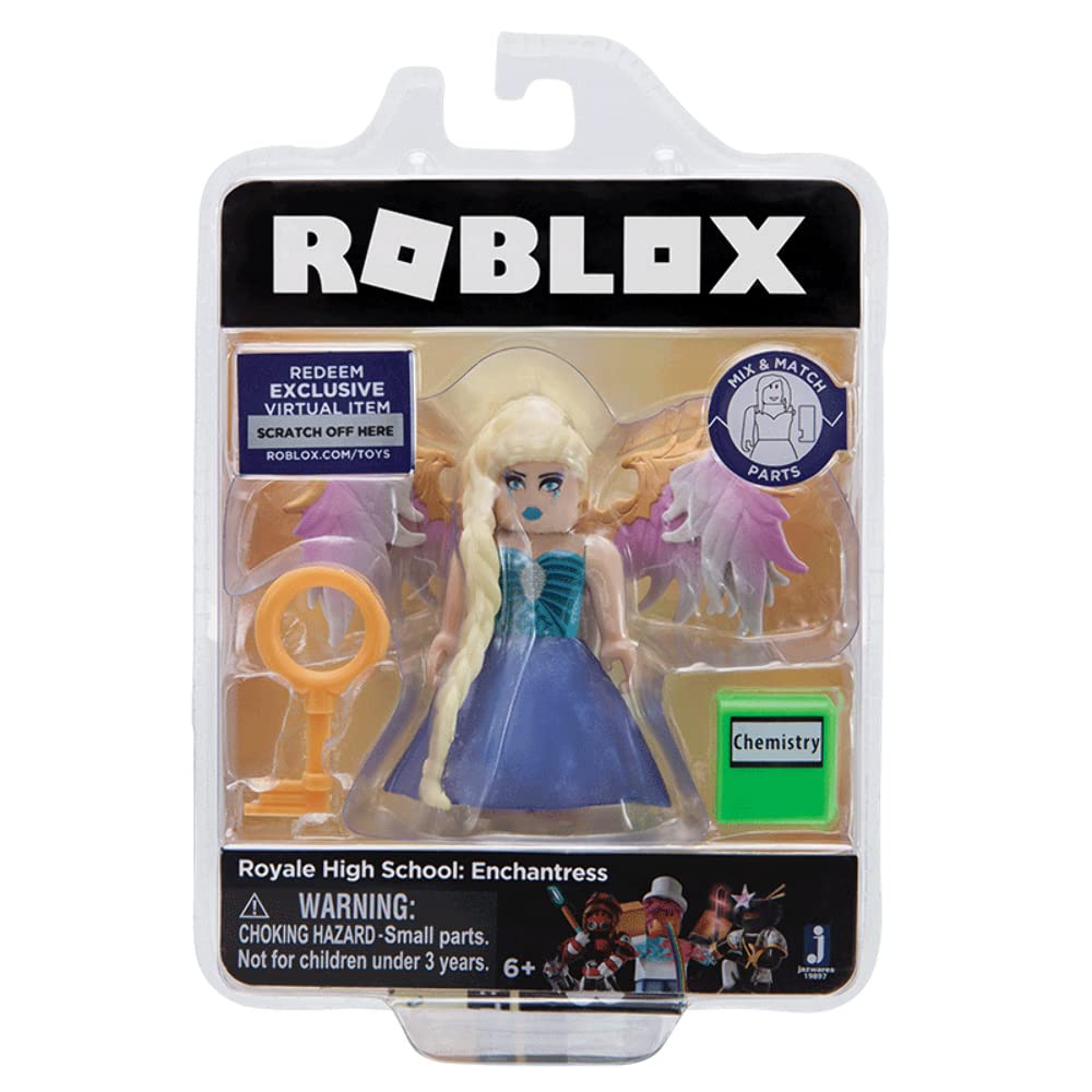 Roblox Gold Collection Enchantress figure with exclusive code for Royale High in-game items.
