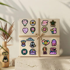Robmoda daily-inspiration sticker pack suits lockers, journals, bags and more.