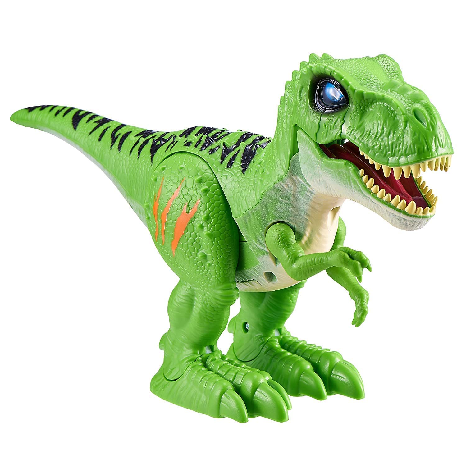 Robo Alive Attacking Green T-Rex walking action for dynamic pretend play.