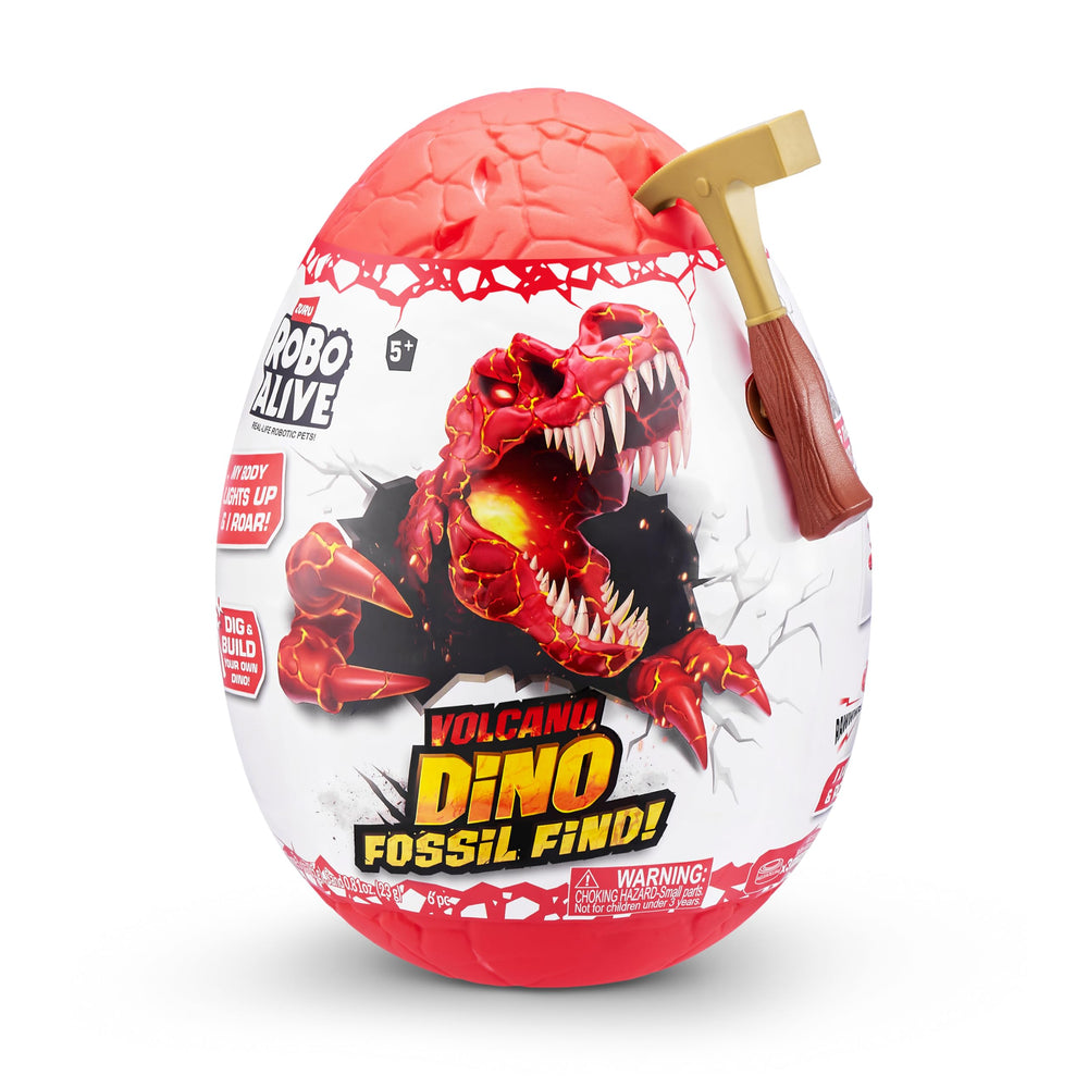 Robo Alive dino eyes light up and roar for immersive playtime.