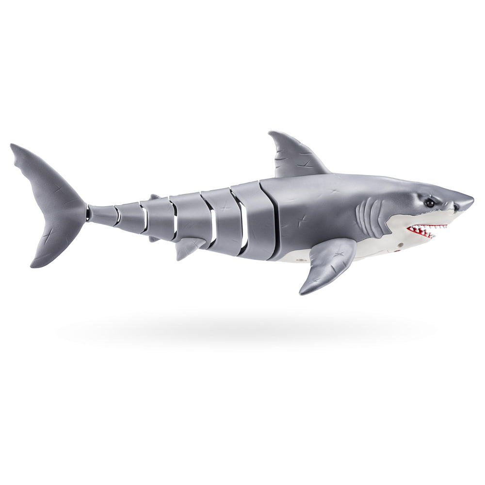 Robo Alive articulated Great White Shark mimics real fins and turning