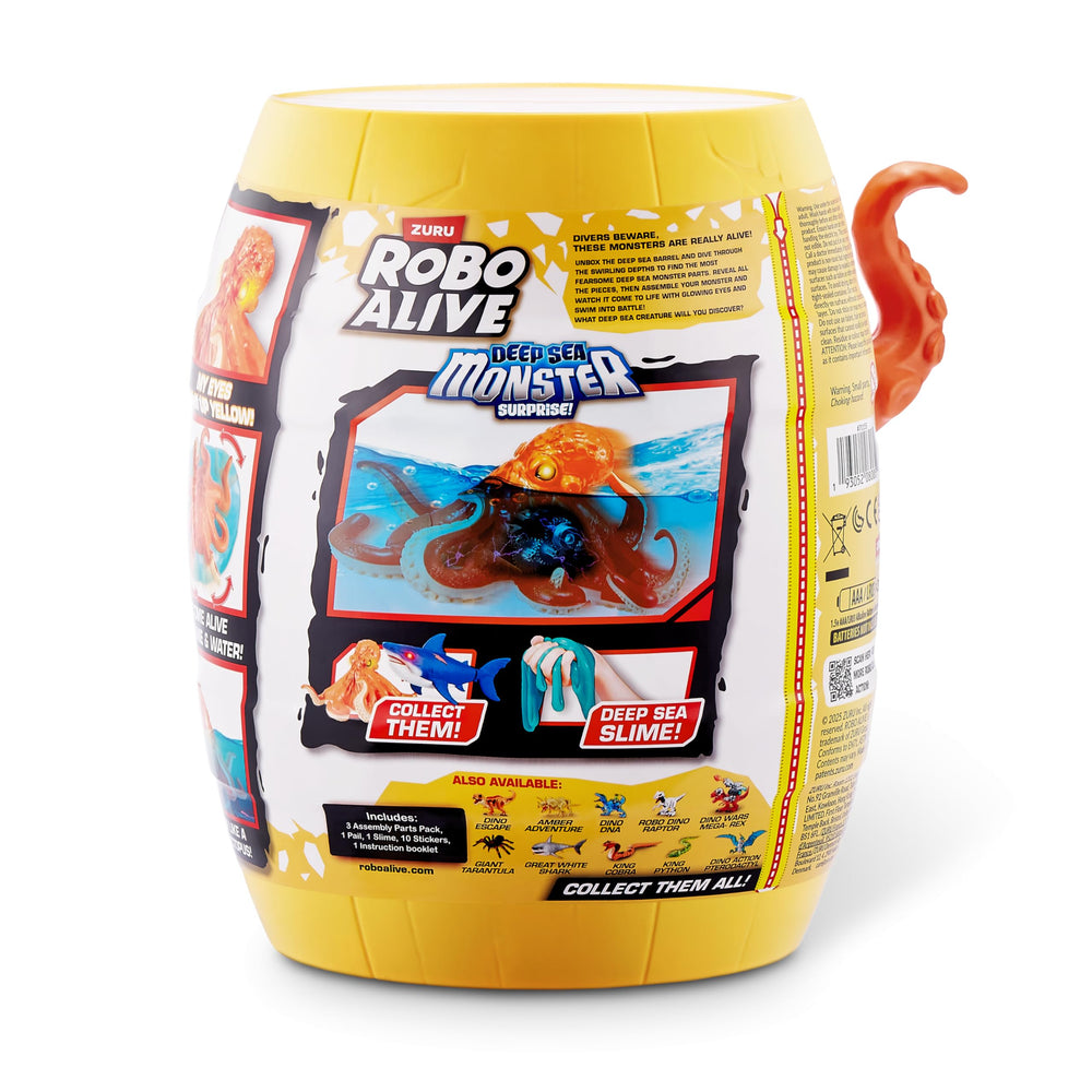 Robo Alive Monster activation water motion demonstrates lifelike movement