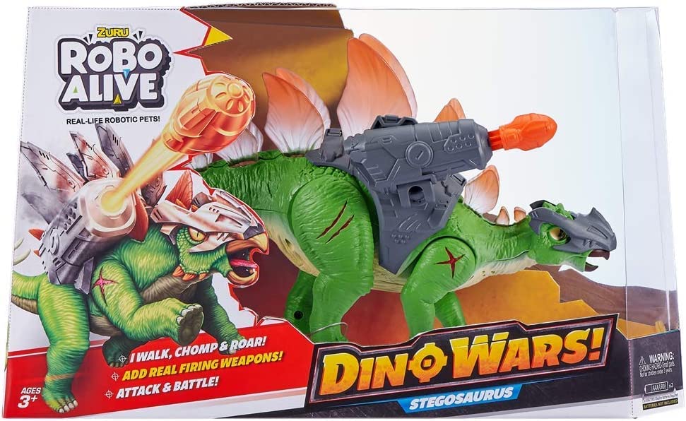 Robo Alive Stegosaurus 7131 detailed graphics highlighting licensed character appeal