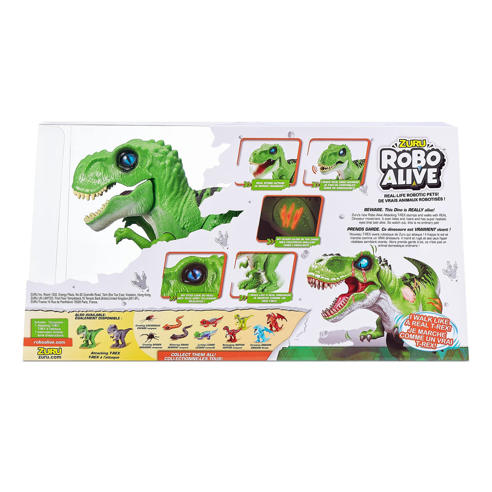 Robo Alive T-Rex with Surprise Dino Slime for a playful reveal.