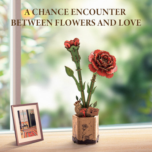 ROBOTIME adjustable flower angles for flexible vase displays