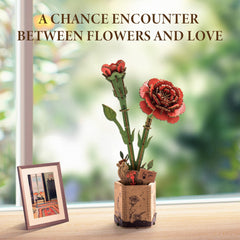 ROBOTIME adjustable flower angles for flexible vase displays
