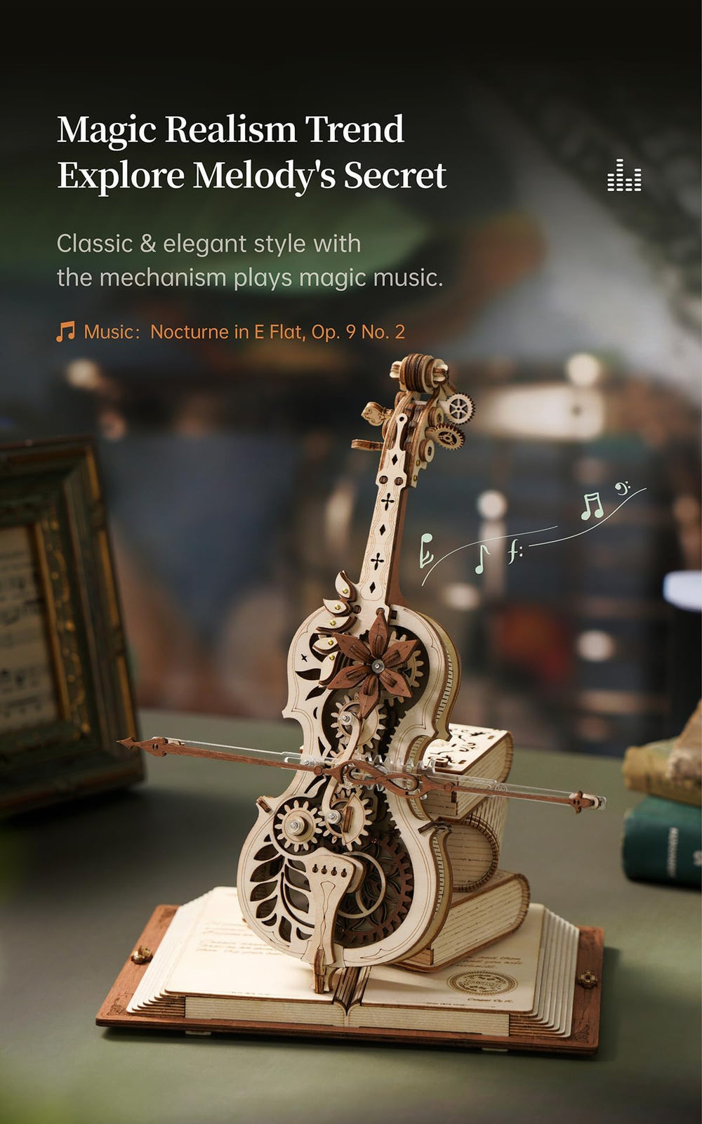 Robotime AMK63 tabletop decor display on desk or shelf