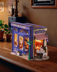 ROBOTIME Bakery Diorama House interior scene complements themed display corners