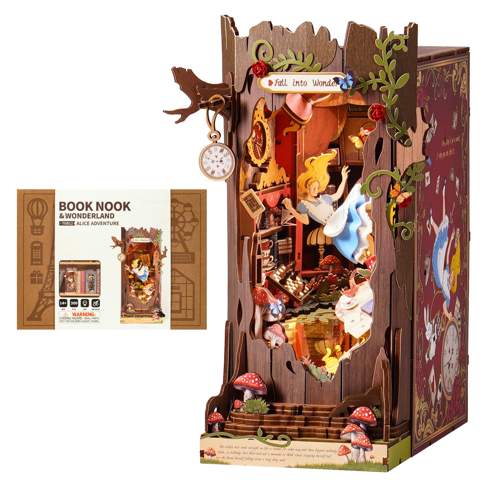 Robotime Book Nook Kit fairy tale tree hollow entrance decor idea