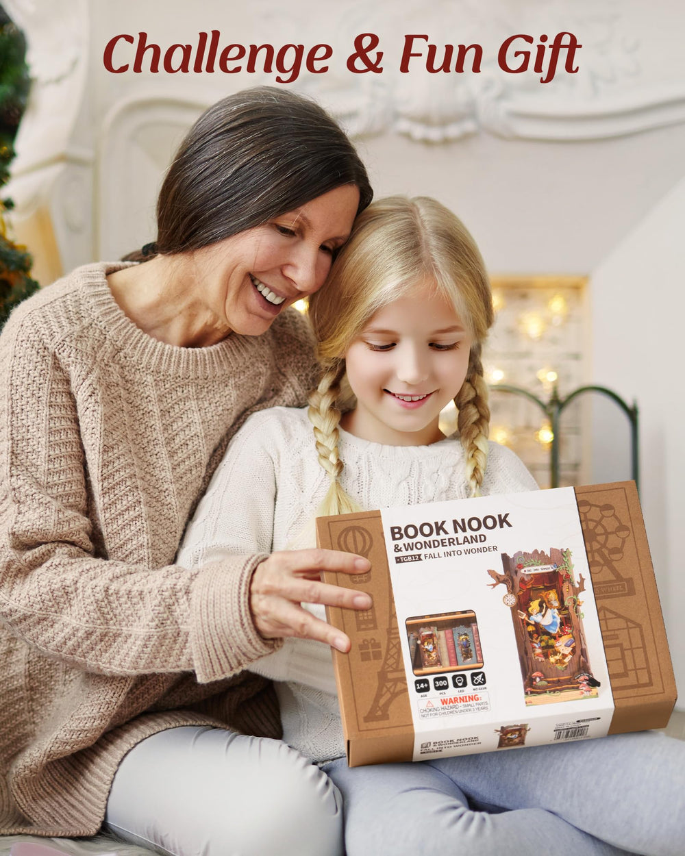 Robotime Book Nook Kit living room decor focal point