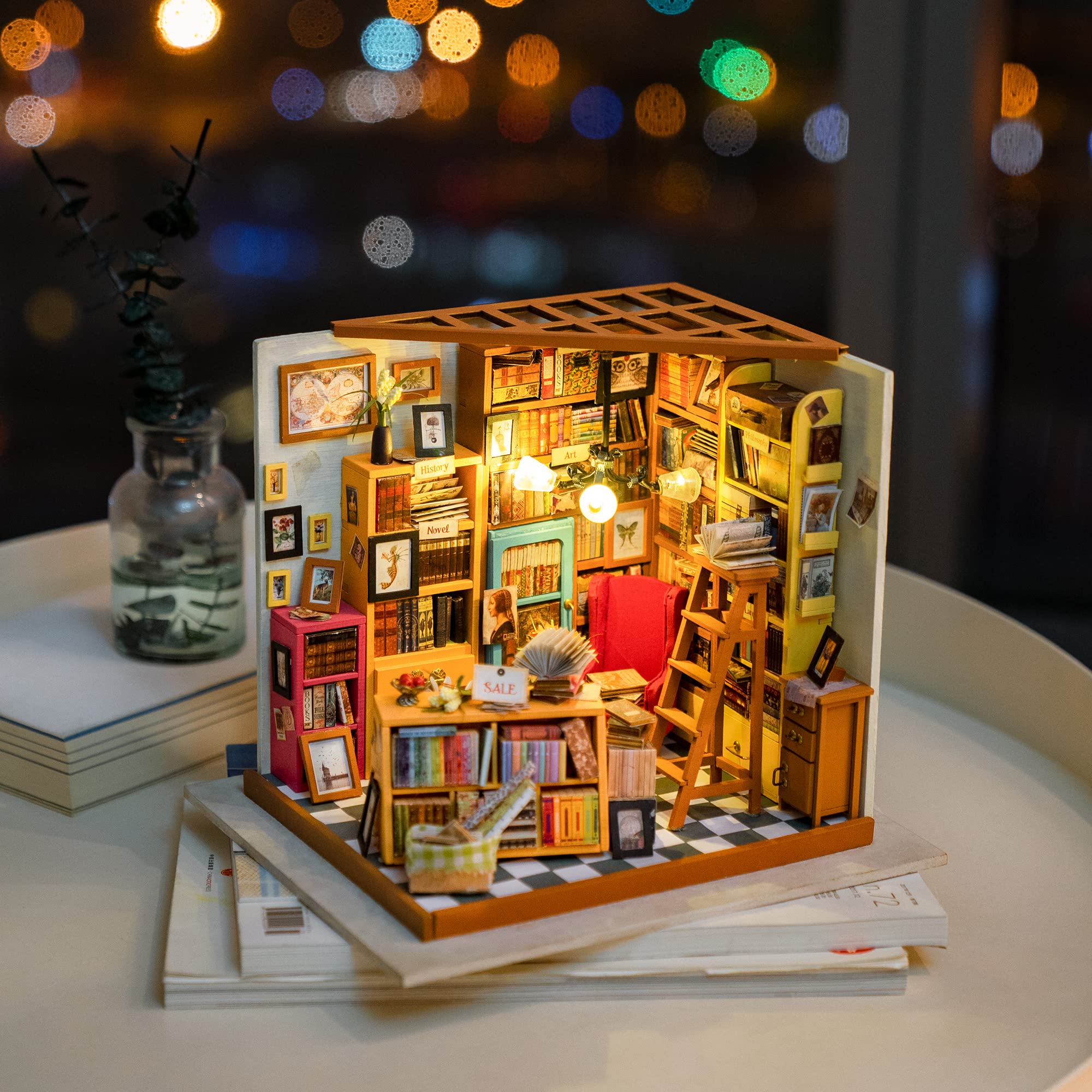 Robotime detailed dollhouse kit furniture adds realism to your build
