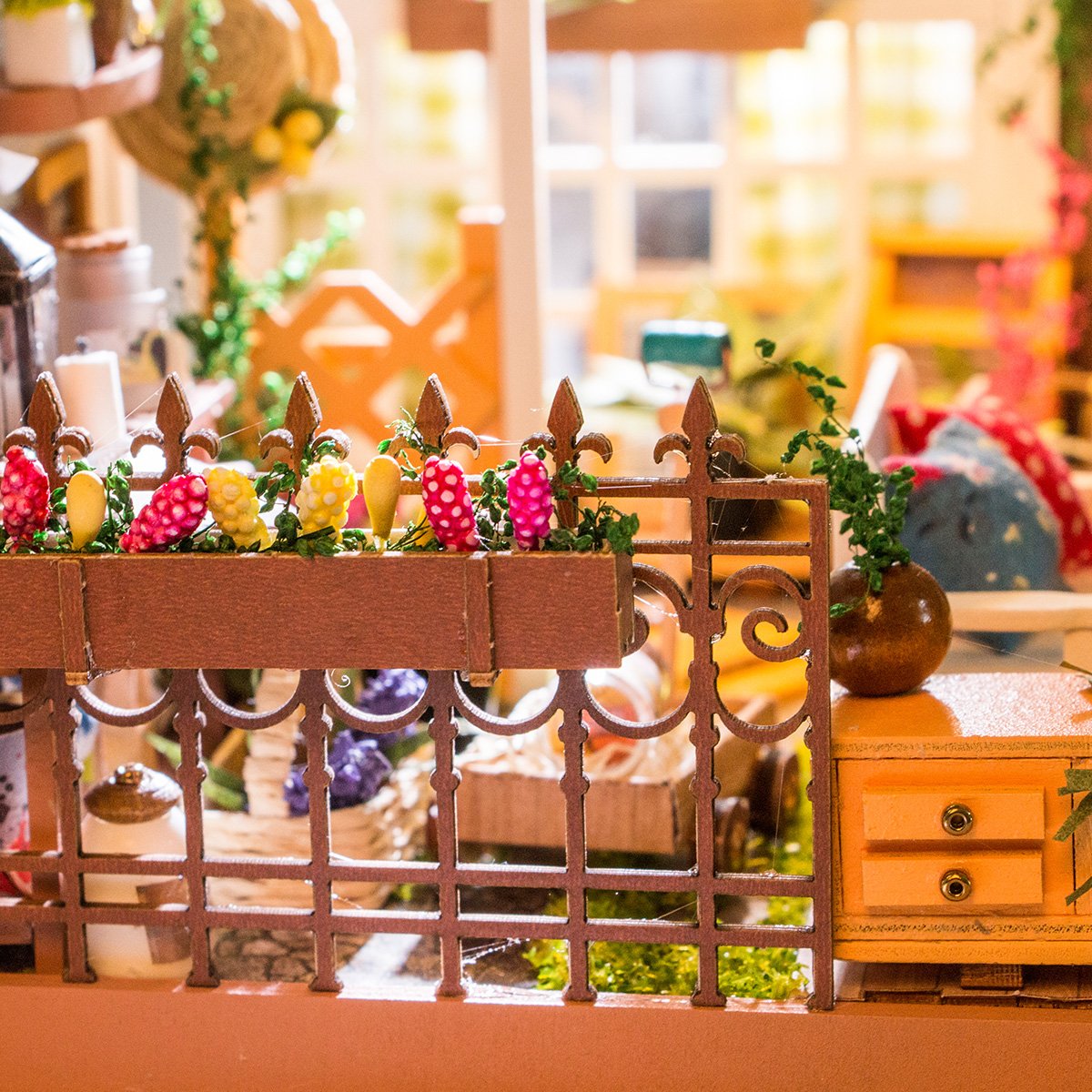 ROBOTIME garden house furniture set ready for creative room staging