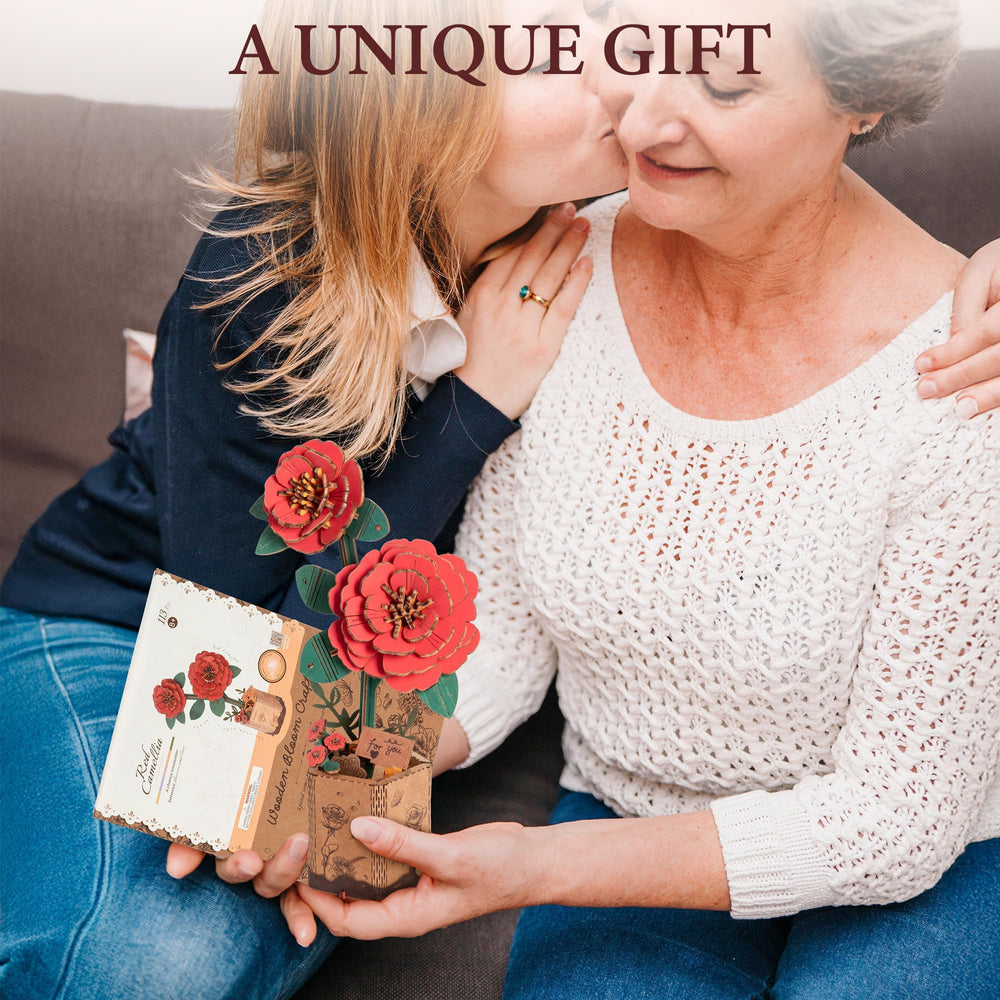 ROBOTIME home decor bouquet puzzle adds elegant warmth to spaces