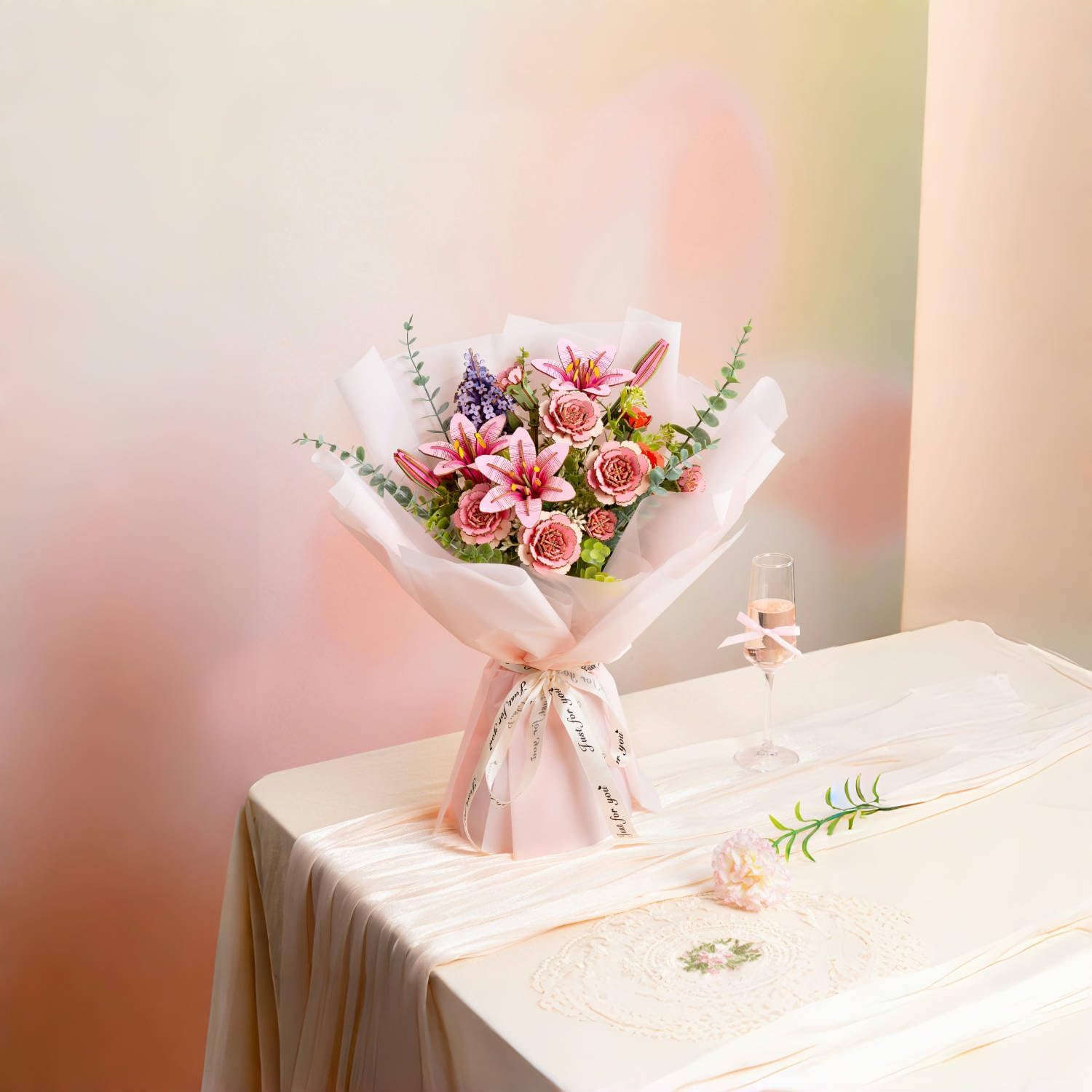 ROBOTIME Lily greeting card included adds a personal touch for gifting