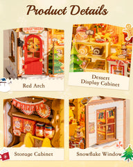 ROBOTIME miniature dollhouse window detail with candy accents
