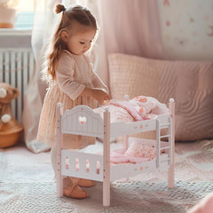 ROBOTIME natural wood doll furniture conveys warm, timeless aesthetics for tiny rooms