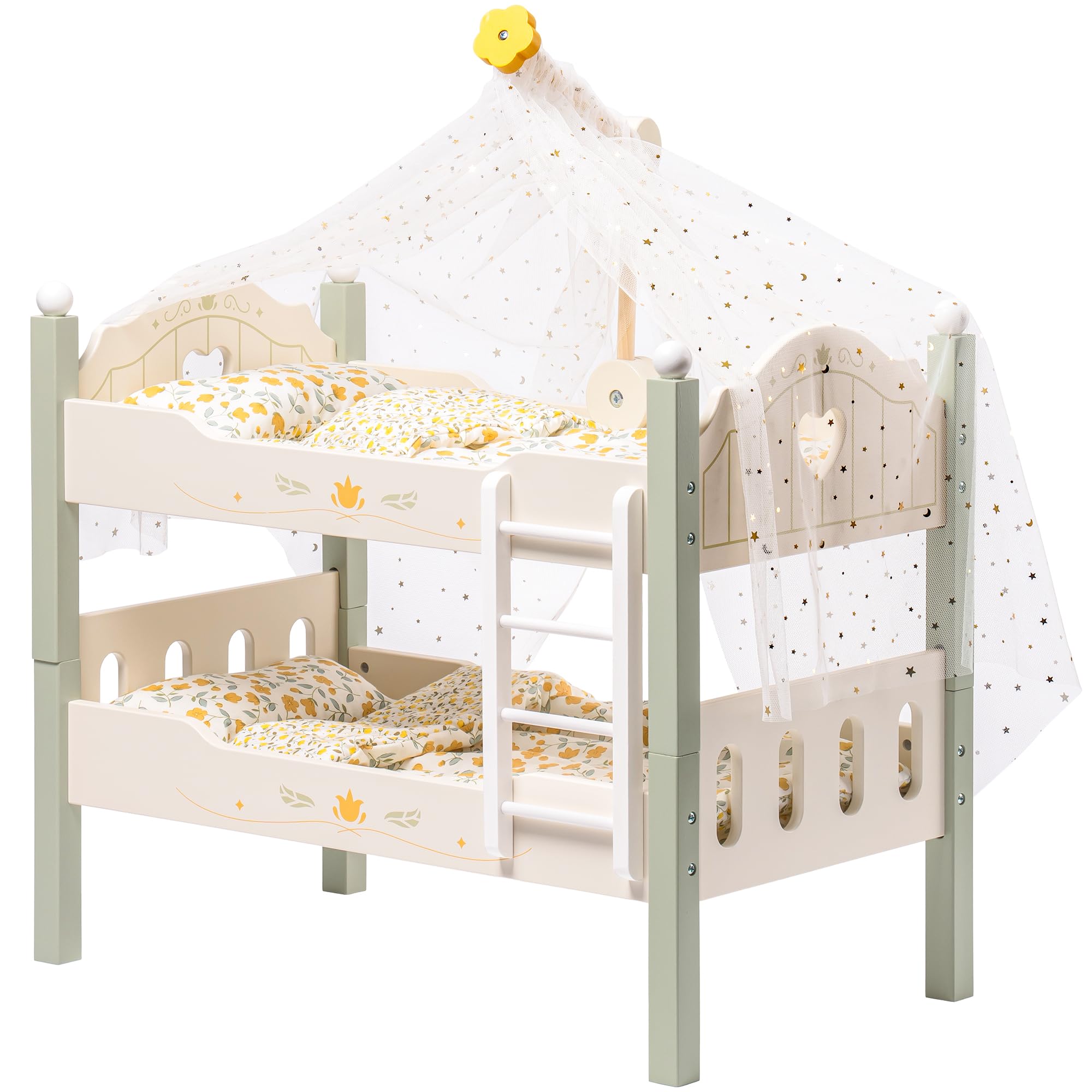 ROBOTIME sturdy wooden construction supports durable toy use.