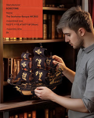 Robotime Seahorse puzzle-laser-cutting precision, ensuring snug parts and smoother assembly.