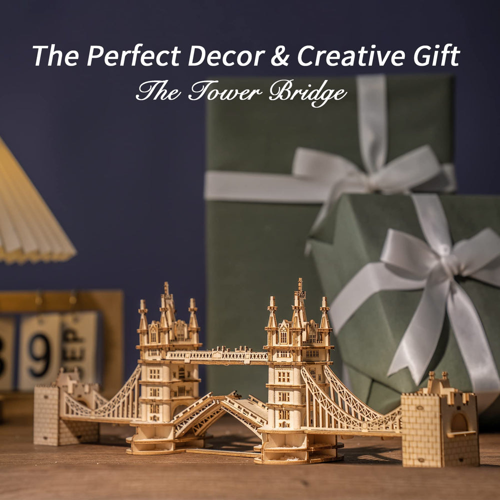 Robotime Tower Bridge DIY-project for teens and adults to enjoy