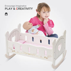 ROBOTIME white cradle assembly guide helps quick setup for kids