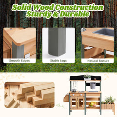 ROBUD wooden construction supports durable outdoor use in gardens.