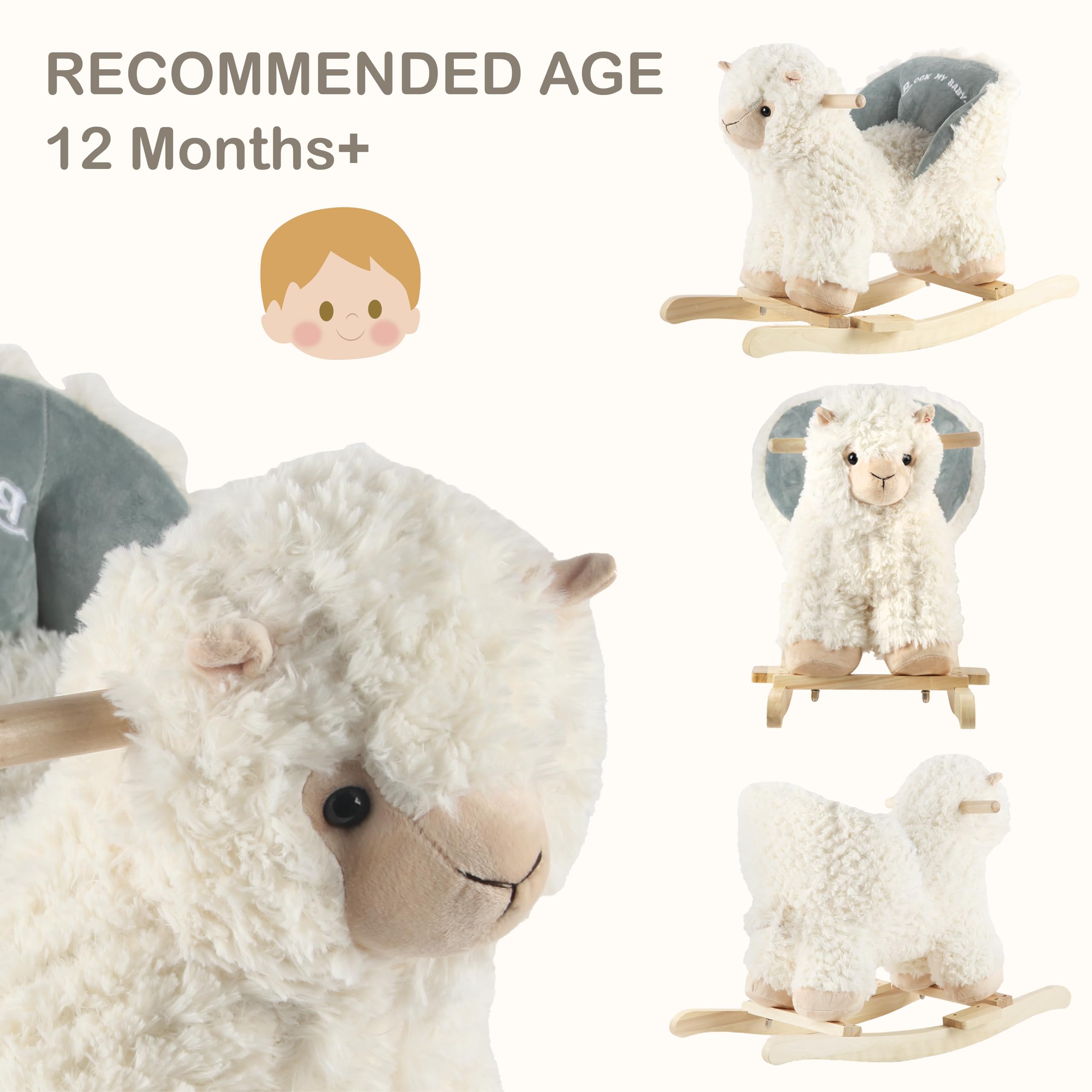 Rock My Baby assembled dimensions show size for your space