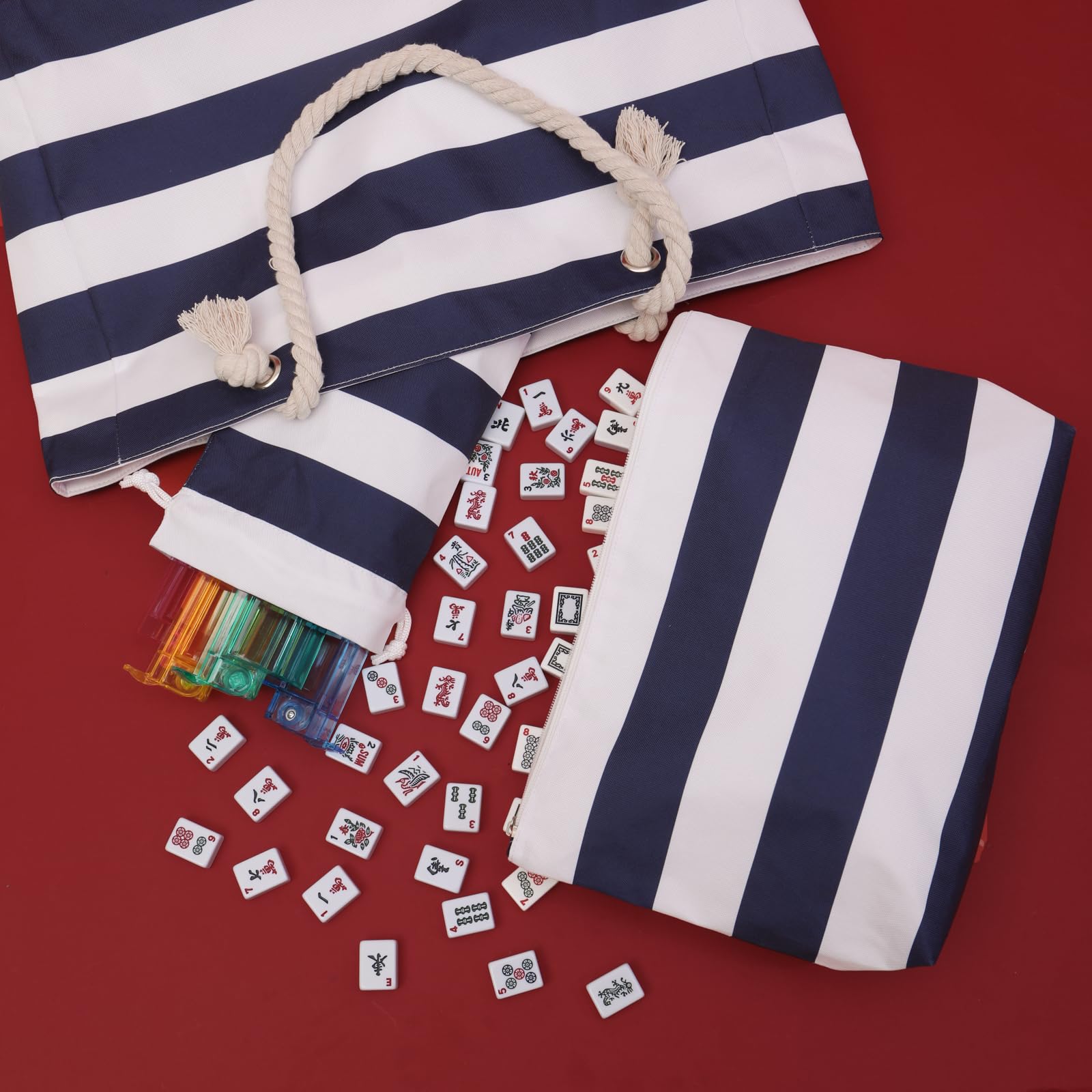 RockHugo 3-in-1 mahjong storage travel set organized and portable