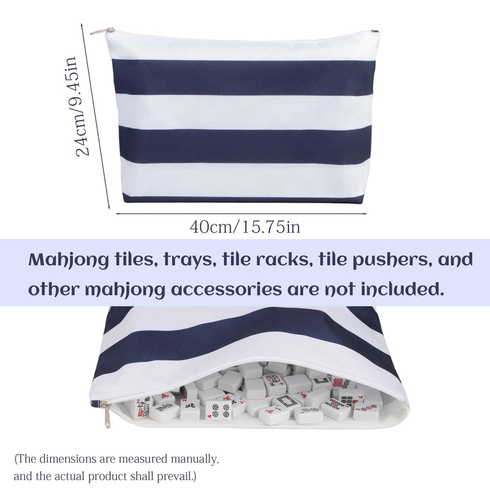 RockHugo mahjong tile bag with zipper for secure tile storage