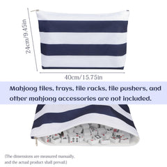 RockHugo mahjong tile bag with zipper for secure tile storage