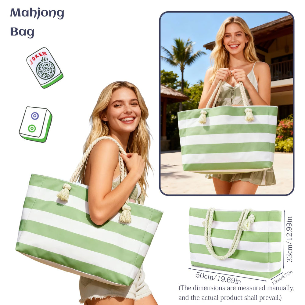 ROCKHUGO mahjong tote bag with spacious capacity for complete sets.