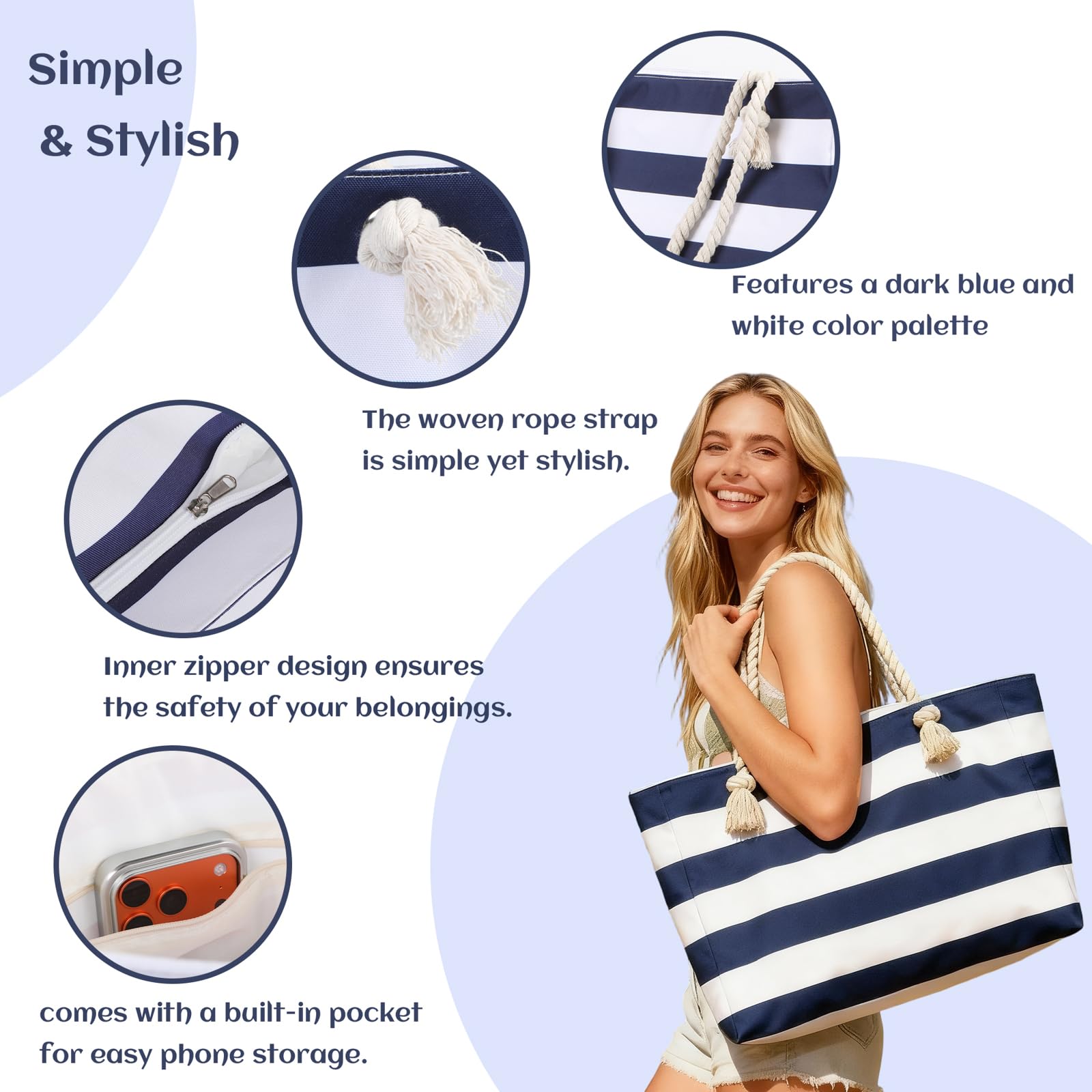 RockHugo shoulder-strap tote, lightweight and spacious for a full game set