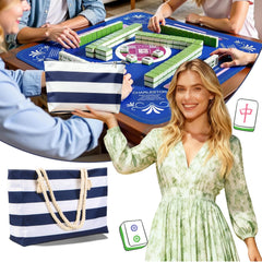 RockHugo water-resistant Oxford fabric protects Mahjong gear during travel
