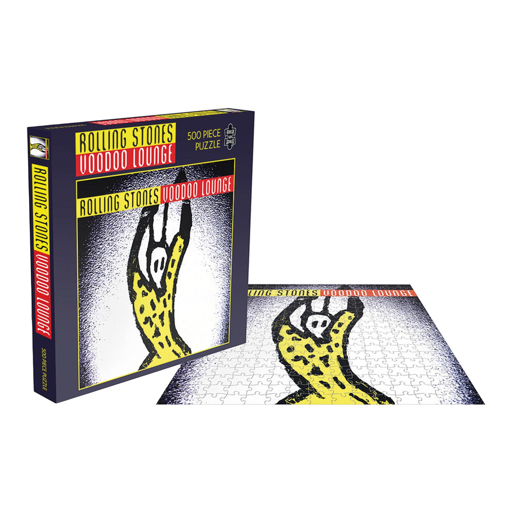 RockSaws Rolling Stones Voodoo Lounge puzzle pieces closeup – precise cuts for smooth fitting.