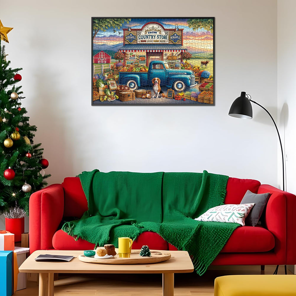 Rocorose finished puzzle used as decorative wall art