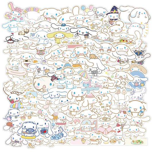 ROFOLO cinnamoroll stickers pack cover showing 100 unique designs for laptops.