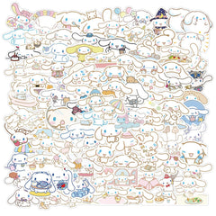 ROFOLO cinnamoroll stickers pack cover showing 100 unique designs for laptops.