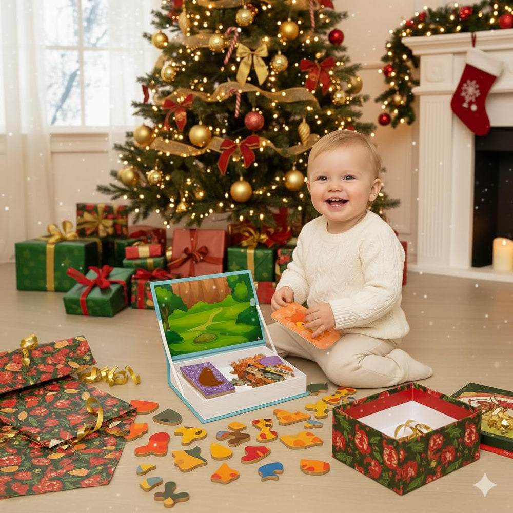 ROHSCE magnets provide varied pieces for imaginative magnetic play and scene creation.
