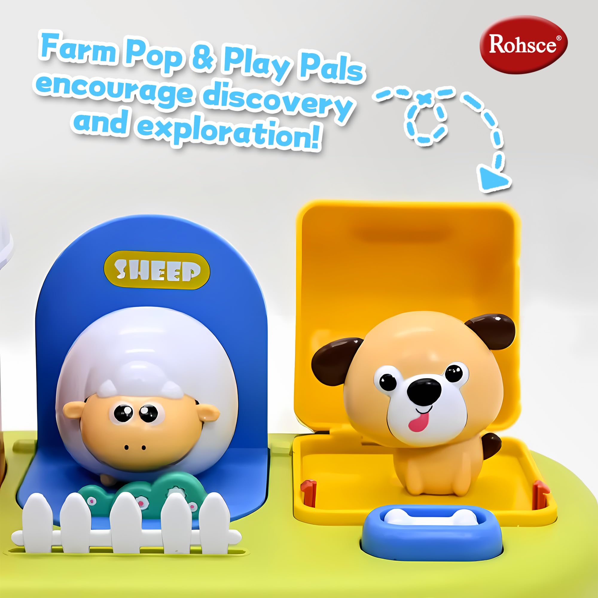 ROHSCE Colourful buttons invite little fingers to press, twist, and slide with confidence
