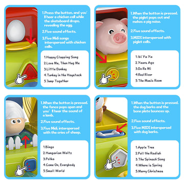 ROHSCE Sensory melodies accompany animal sounds for engaging play