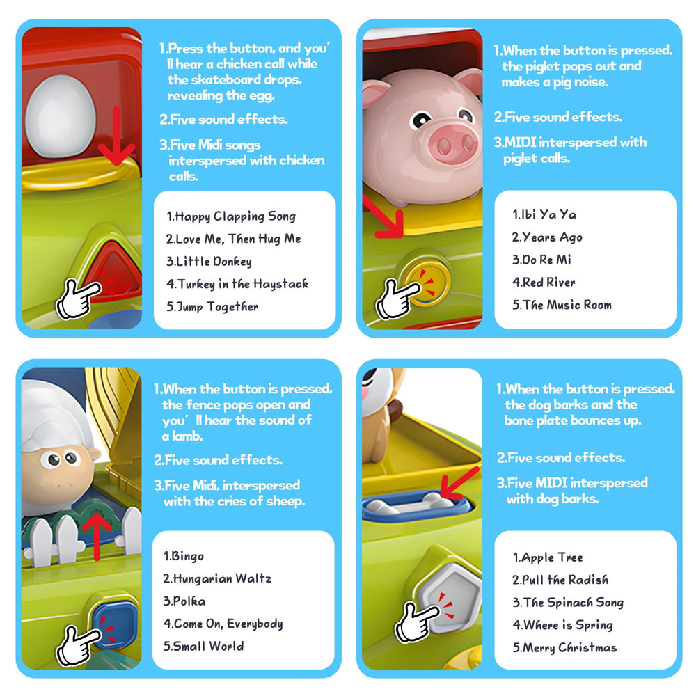 ROHSCE Sensory melodies accompany animal sounds for engaging play